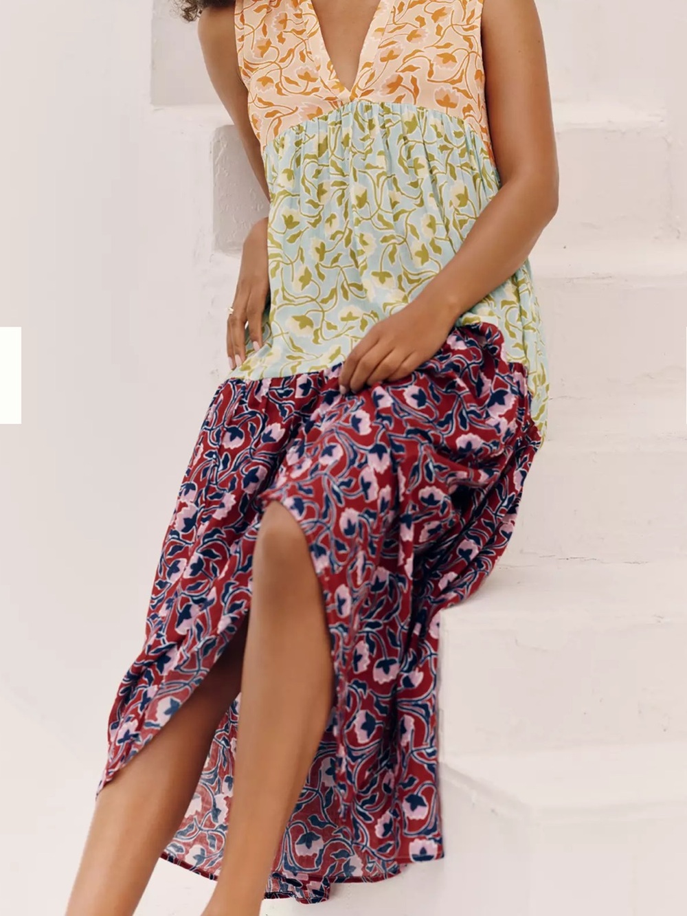 Celandine Anthropologie 100% Cotton Sleeveless Maxi Dress NWT